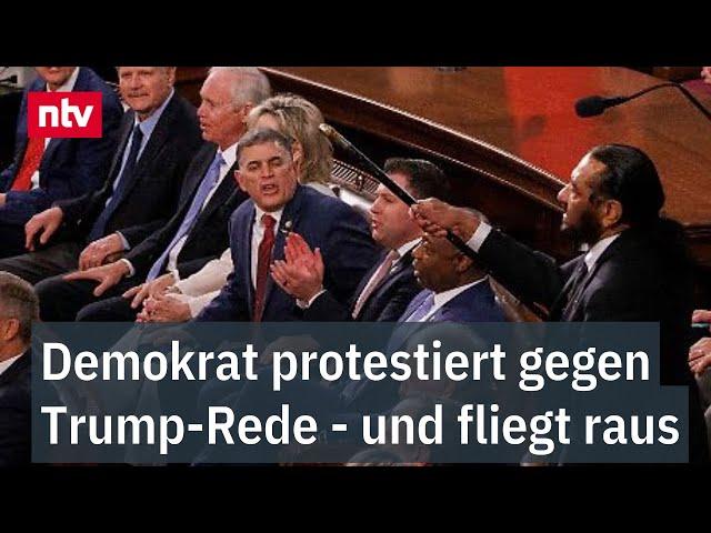 Demokrat protestiert gegen Trump - und fliegt raus - Längste US-Präsidentenrede jemals