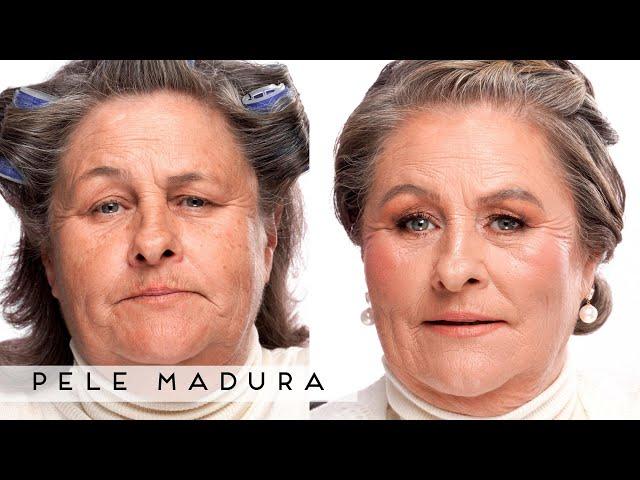 [TUTORIAL SIMPLES] Maquiagem em pele madura com rugas e pálpebra caída