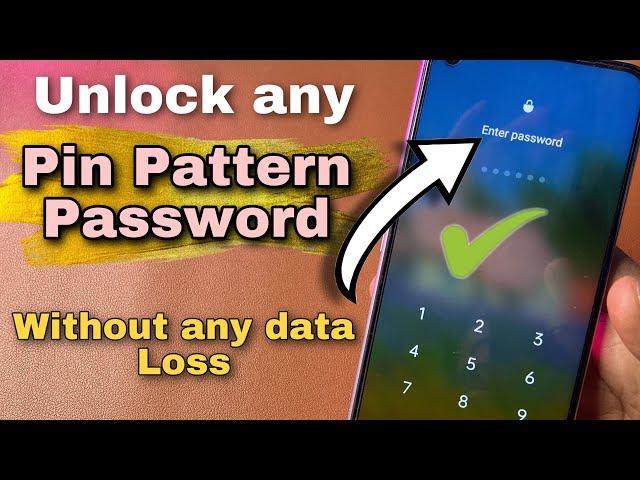 Unlock Any Xiaomi/Redmi/Mi/POCO Pattern Lock Without Data Loss | unlock mi phone without pattern