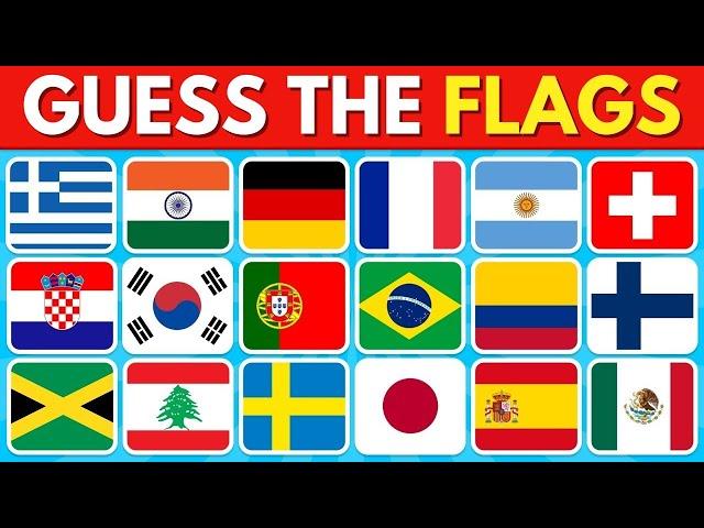 Guess the Country by the Flag Quiz  | Can You Identify All 50 Flags?