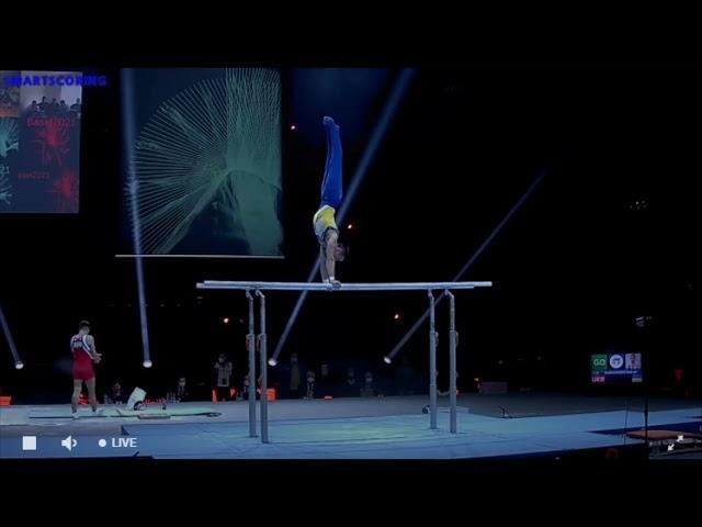 Roman VASHCHENKO (UKR), Parallel bars, Qualification, 2021 Artistic European Championships