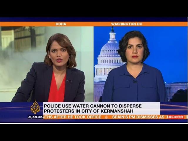 Negar Mortazavi on AJE talking about recent protests in Iran