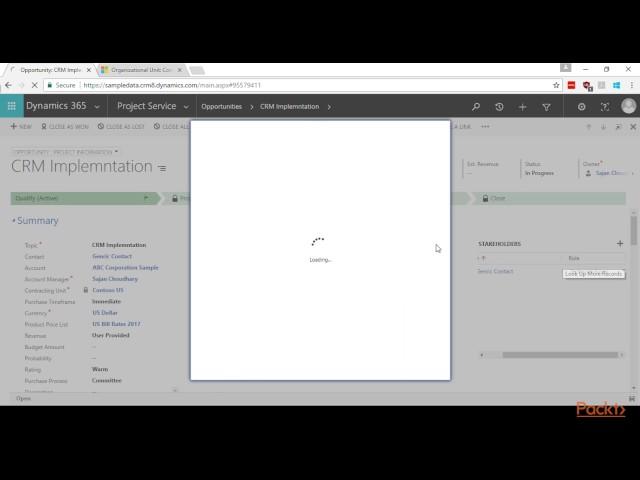 Startup Guide–MS Dynamics 365 for Project Service Automat: Account Manager's Guide| packtpub.com