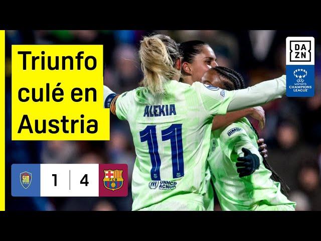 St. Pölten vs FC Barcelona (1-4) | Resumen y goles | UEFA Women's Champions League 2024-25