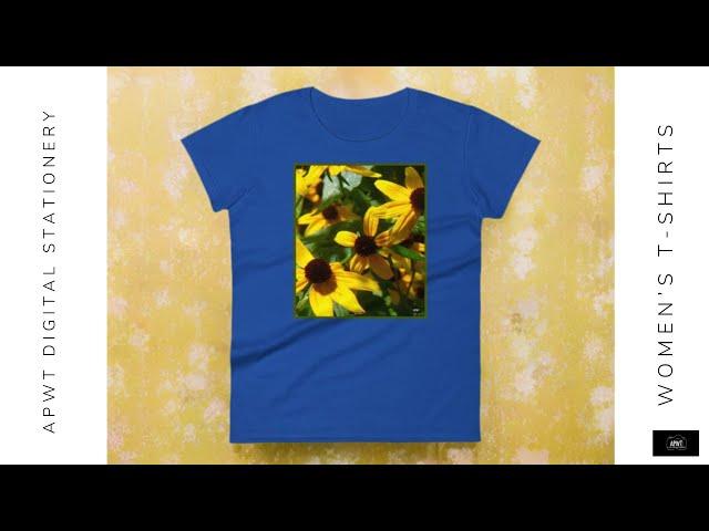 Women's T-Shirts - Women's Yellow Coneflowers Too T-Shirt - From APWT Digital Stationery #fashion