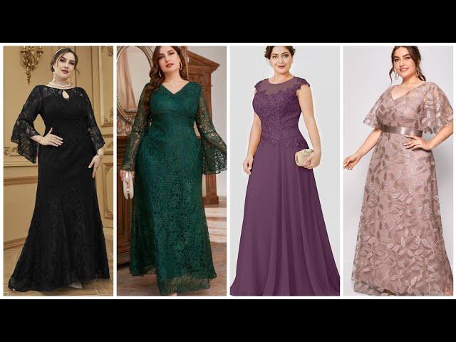 most beautiful and gorgeous plus size mother of the bride dresses//plus size long dress2023