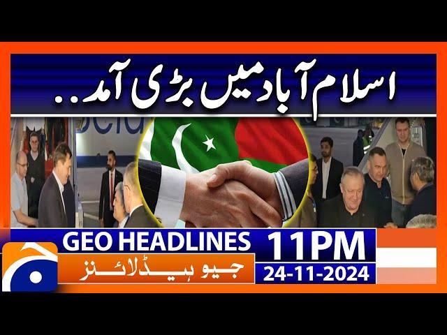 Islamabad Latest Situation !!! | Geo News 11 PM Headlines (24 Nov 2024)