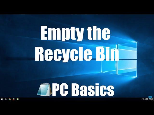 How to Empty the Recycle Bin on your Computer