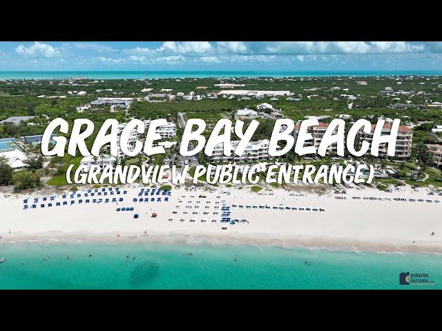 Grace Bay Beach, Providenciales, Turks and Caicos Islands (The Grandview Public Entrance)