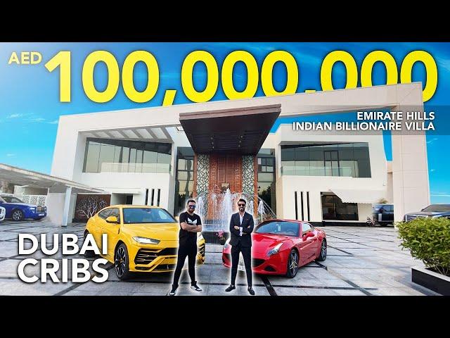 INDIAN  BILLIONAIRE'S MANSION & SUPER CARS TOUR IN DUBAI! | EMIRATES HILLS |DANUBE HOME VLOG 42