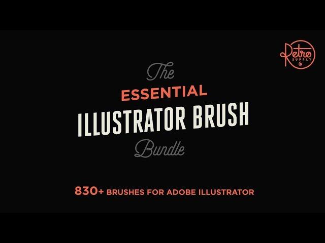 The Essential Illustrator Brush Bundle