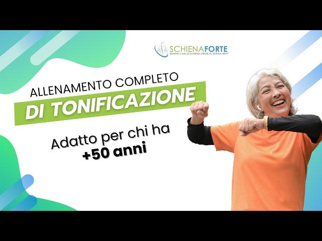 Allenamento completo di tonificazione per chi ha +50 anni!