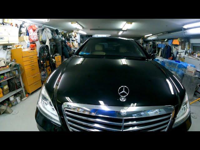 Mersedes Benz w 221 полировка кузова и нанесение защитного покрытия ч 1.