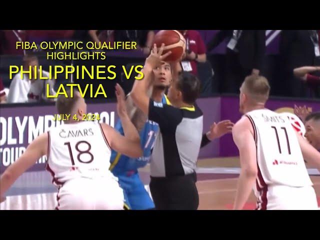 PHILIPPINES vs. LATVIA Game Highlights | FIBA Olympic Qualifiers | July 4, 2024 #gilas #puso #patok