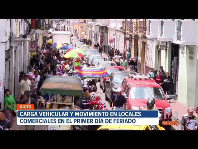 Movimiento comercial en Quito en primer día de feriado