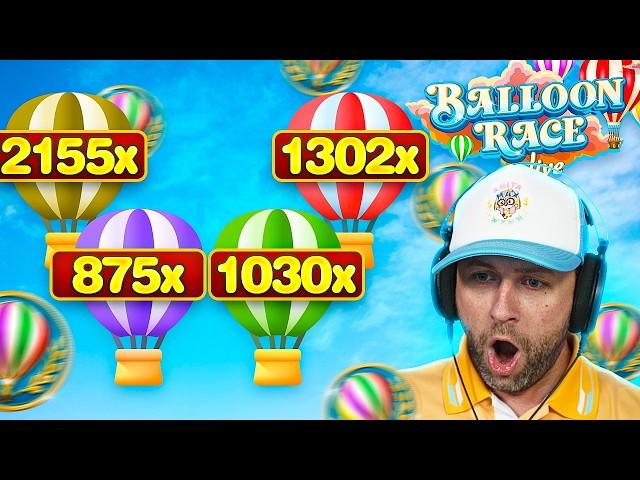 This BALLOON RACE LIVE GAME can ACTUALLY PAY HUGE!! INSANE MULTIS!! (Bonus Buys)