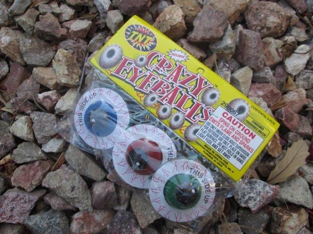 TNT Fireworks - Crazy Eyeballs ground spinner