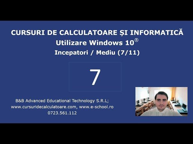 Cursuri de Utilizare PC / Windows 10 pentru incepatori - 7 / 11 – CUT, COPY, PASTE (text si fisiere)