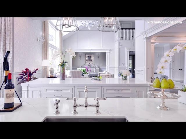 Kitchen Designs by Ken Kelly - Luxury Custom White Kitchen -