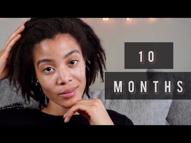 10 Month Loc Journey | Semi Freeform | No Retwist | Thick Locs