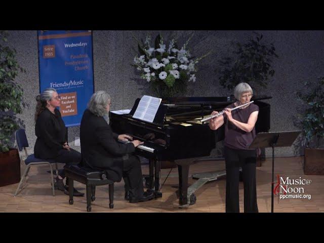 Ruth Kasckow, flute, and Bryan Pezzone, piano