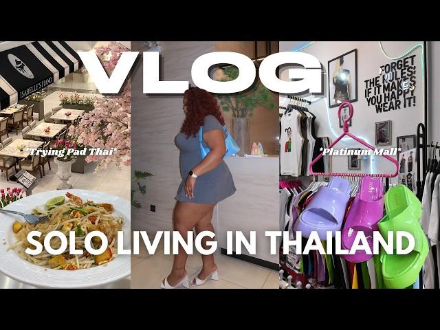 weekly vlog: getting tested, trying pad thai, platinum mall in bangkok thailand.