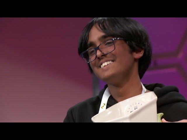 2025 Scripps National Spelling Bee Winning Moment
