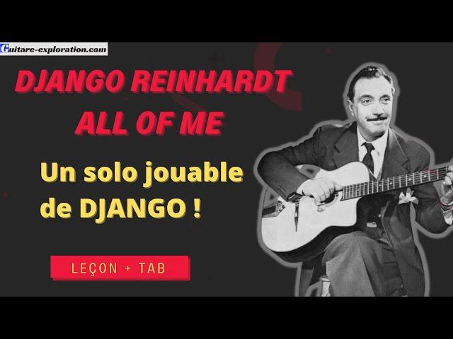 All Of Me - Solo Django Reinhardt + Tab
