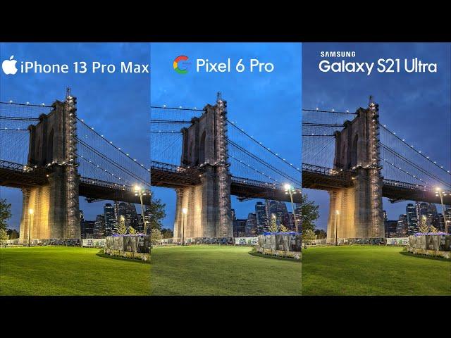 Pixel 6 Pro vs iPhone 13 Pro Max vs Galaxy S21 Ultra | Camera Test