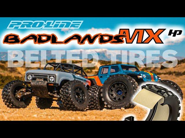 Pro-Line Badlands MX28 & MX38 HP BELTED Tires