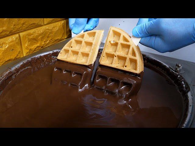 Chocolate Waffles - Korean Street Food