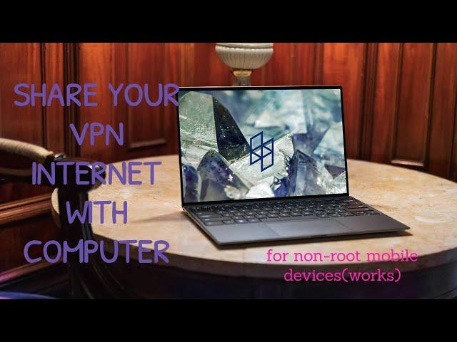 How to share your mobile vpn hotsport with the laptop|| easy to setup