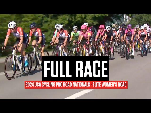 FULL RACE:  USA Cycling Pro Road Nationals 2024 Elite Women's Road Race