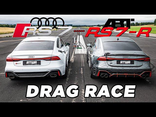 ABT Audi RS7-R vs. Audi RS7 | DRAG RACE | Daniel Abt