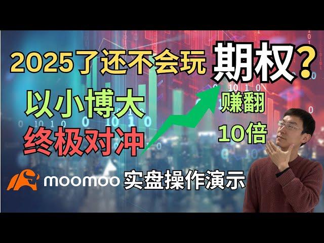 2025全网最详尽期权攻略！moomoo实盘操作演示，手把手教你玩转期权！以小博大 #期权 #moomoo