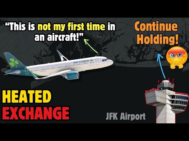 Aer Lingus PILOT GETS ANGRY with New York ATC! #atc