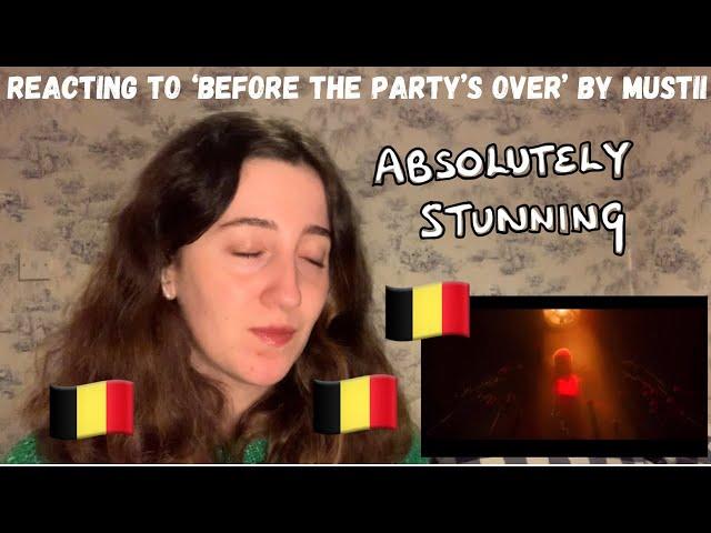 BELGIUM EUROVISION 2024 - REACTING TO ‘BEFORE THE PARTY’S OVER’ BY MUSTII (FIRST LISTEN)