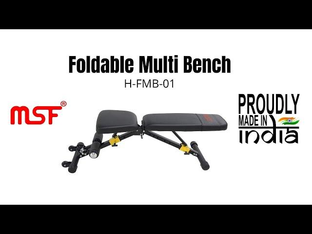 MSF Foldable Multi Adjustable Bench