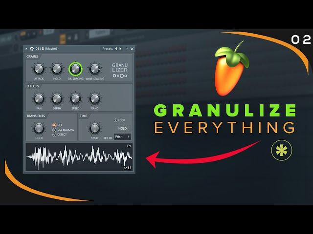 How to use Fruity Granulizer: Grain Spacing [FL Studio Tutorial] #shorts