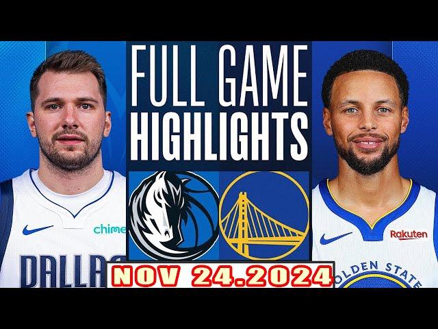 Dallas Mavericks Vs Golden State Warriors FULL GAME Highlights Nov 24,2024 NBA Season 2024-25