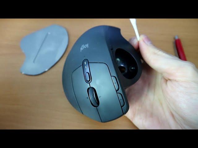 How to clean the Logitech MX Ergo Trackball Mouse