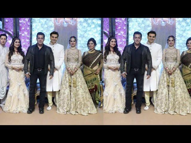 Salman Khan's grand Entry at Arbaaz Khan's 2nd Wedding with Shura Khan in her grand Wedding