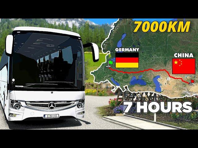 ETS2 Longest Bus Trip - Germany to China | Euro Truck Simulator 2