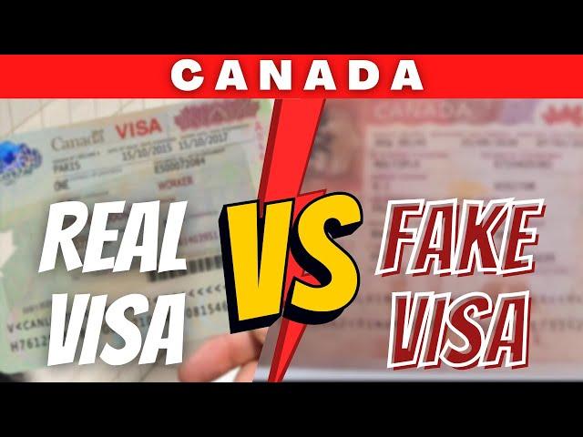 CANADA FAKE STICKER VISA | CANADA VISA APPLICATION | HOW TO CHECK FAKE CANADA VISA 2022