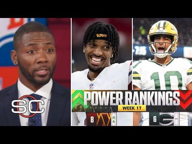 ESPN breaks Week 17 NFL Power Rankings: Jayden Daniels takes Commanders to No. 8, Packers back to #5