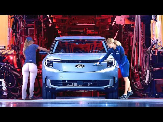 Inside Ford Explorer Electric 2024 Factory: Building Battery EV crossover SUV