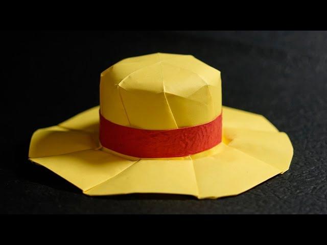 Paper Hat - Origami STRAW HAT - MUGIWARA tutorial - DIY (ver 2.0) (Henry Phạm)