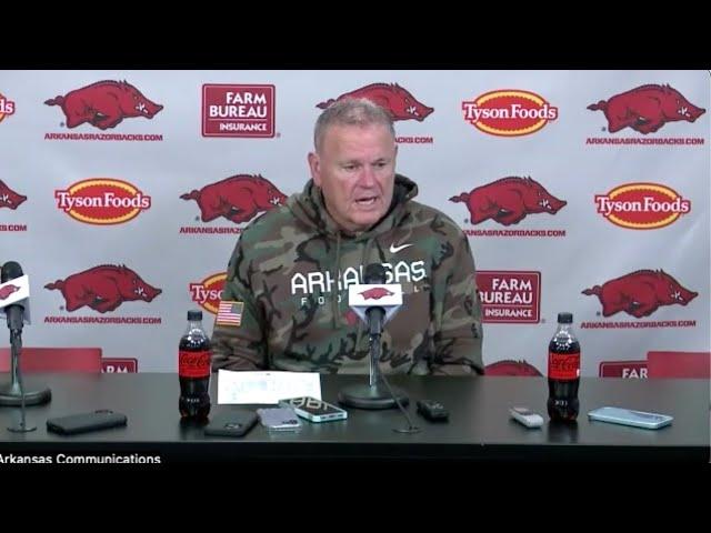 Sam Pittman Press Conference - Arkansas 35, Louisiana Tech 14