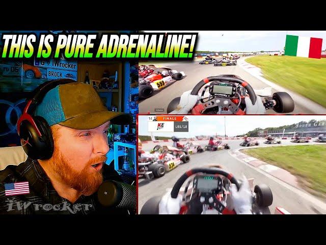 NASCAR Fan Reacts to Euro Shifter Kart POV Racing at South Garda