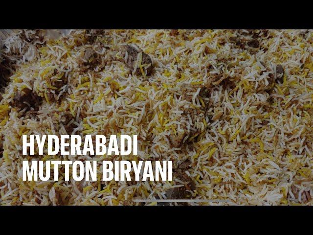 Hyderabadi Mutton Dum Biryani In Oven | Hyderabadi kachey gosht ki Mutton Dum Biryani